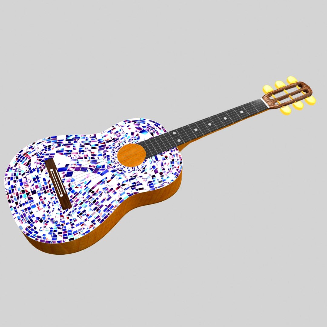 Mosaic guitar