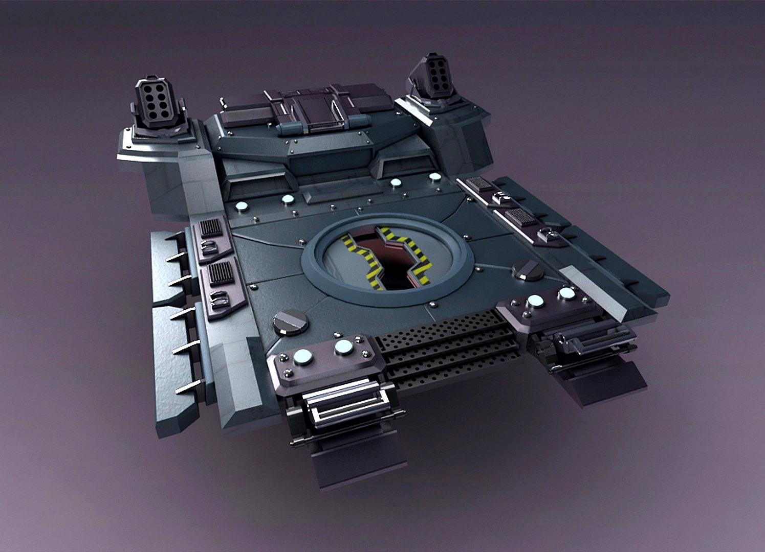 Science Fiction Strobe work platform capsule cabin deck