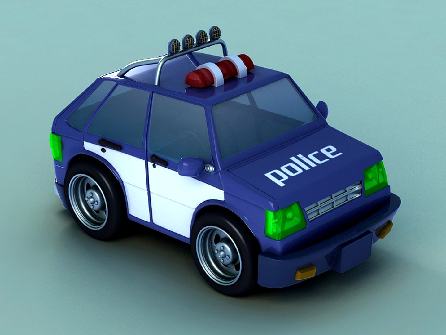 Super Cartoon police car,