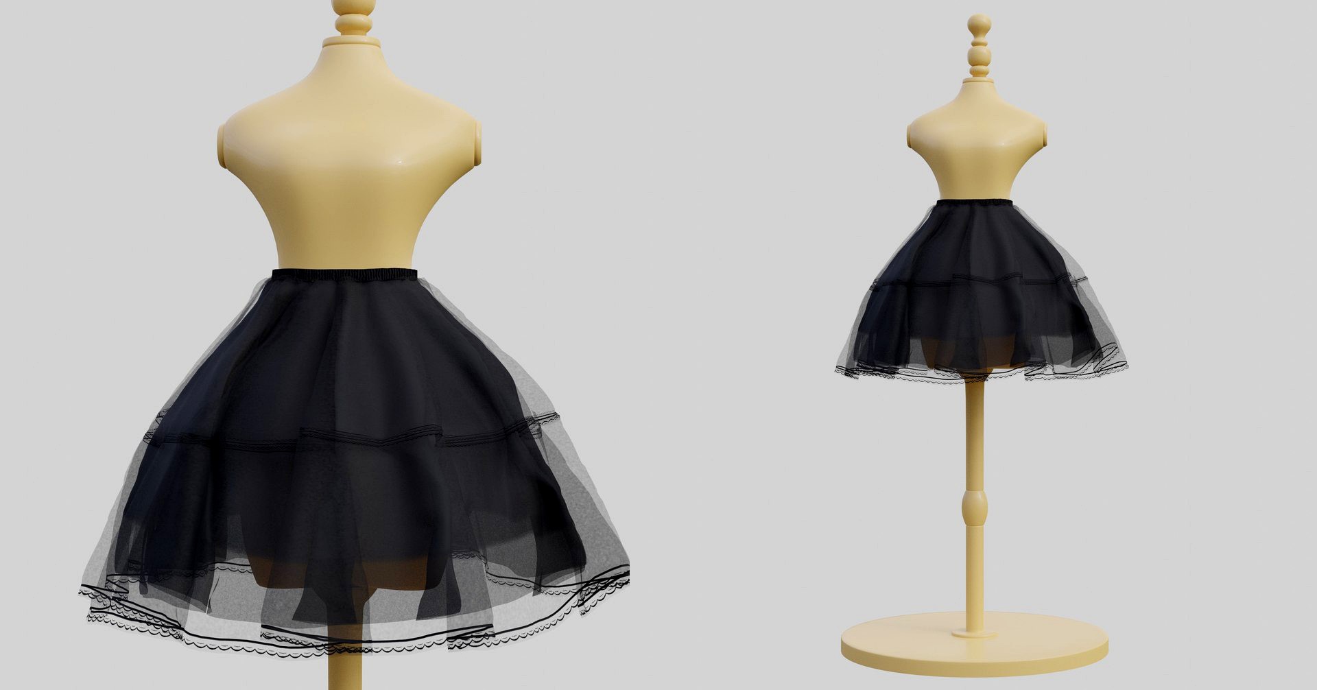 Female tulle skirt on mannequin  ballerina skirt