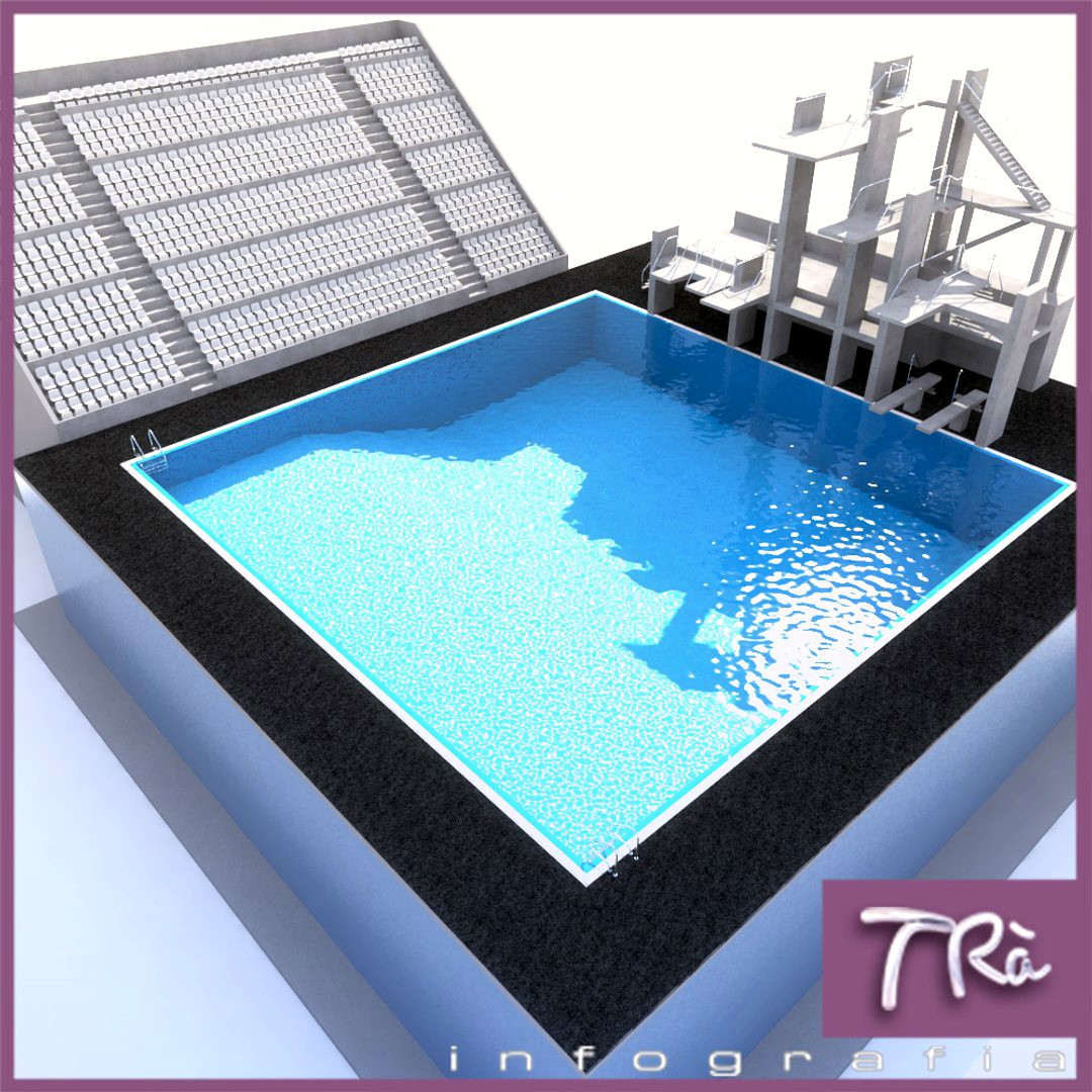 POOL DIVING SCENE
