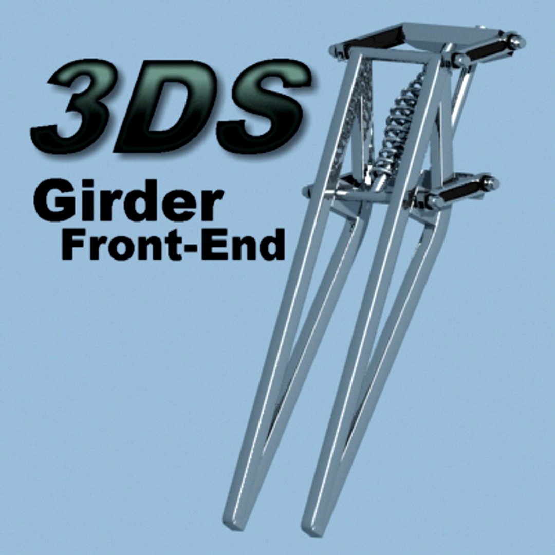 Girder Front End Motorcycle Forks 3DS