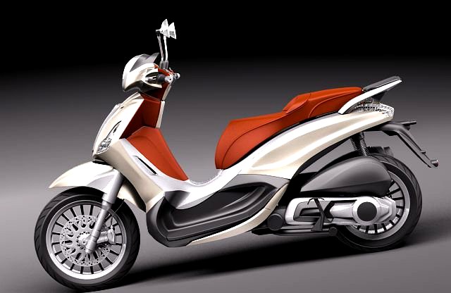 Piaggio bv tourer 300 2011 3D Model