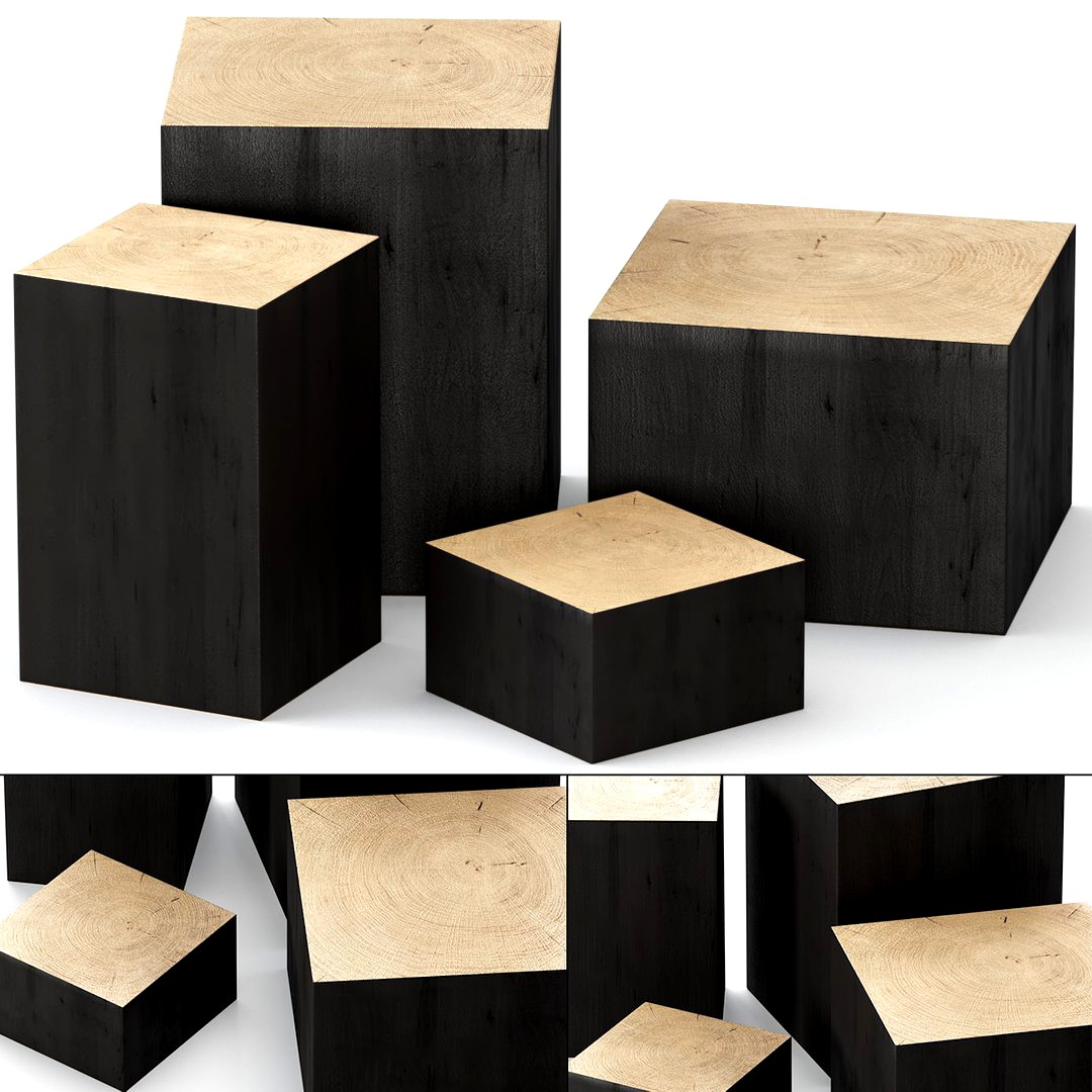 Four slab coffee tables