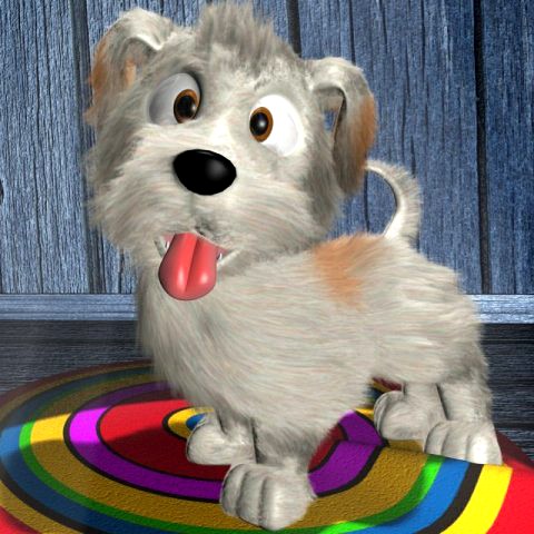 Cartoon Dog Rigged 3D Model