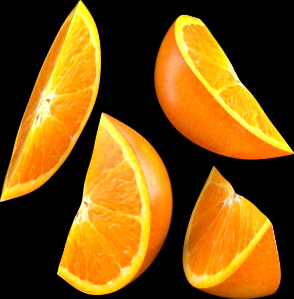 Orange Slice 3D Model