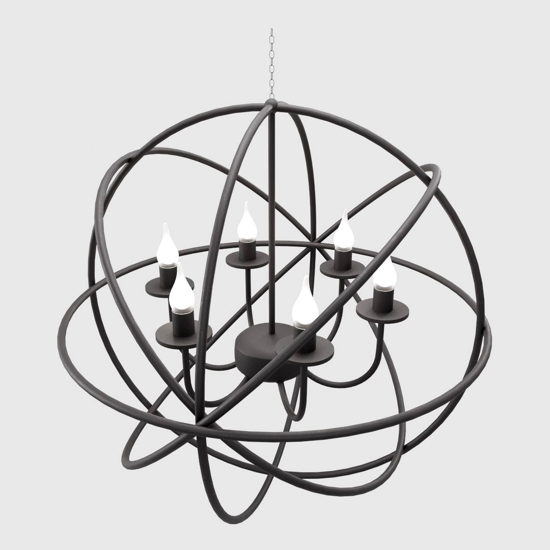 Modern Orbit Chandelier