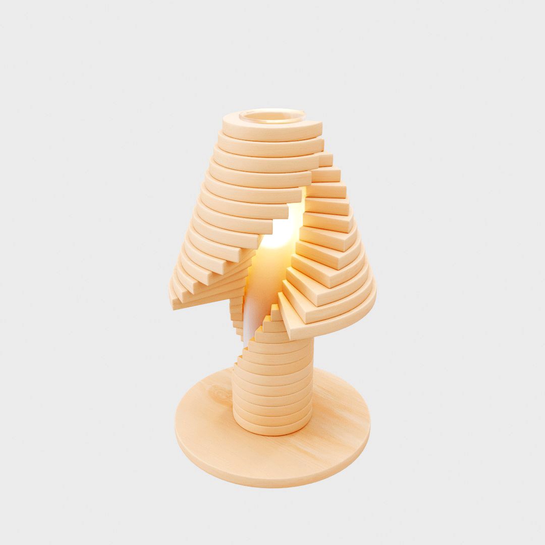 Creative Wooden Table Lamp