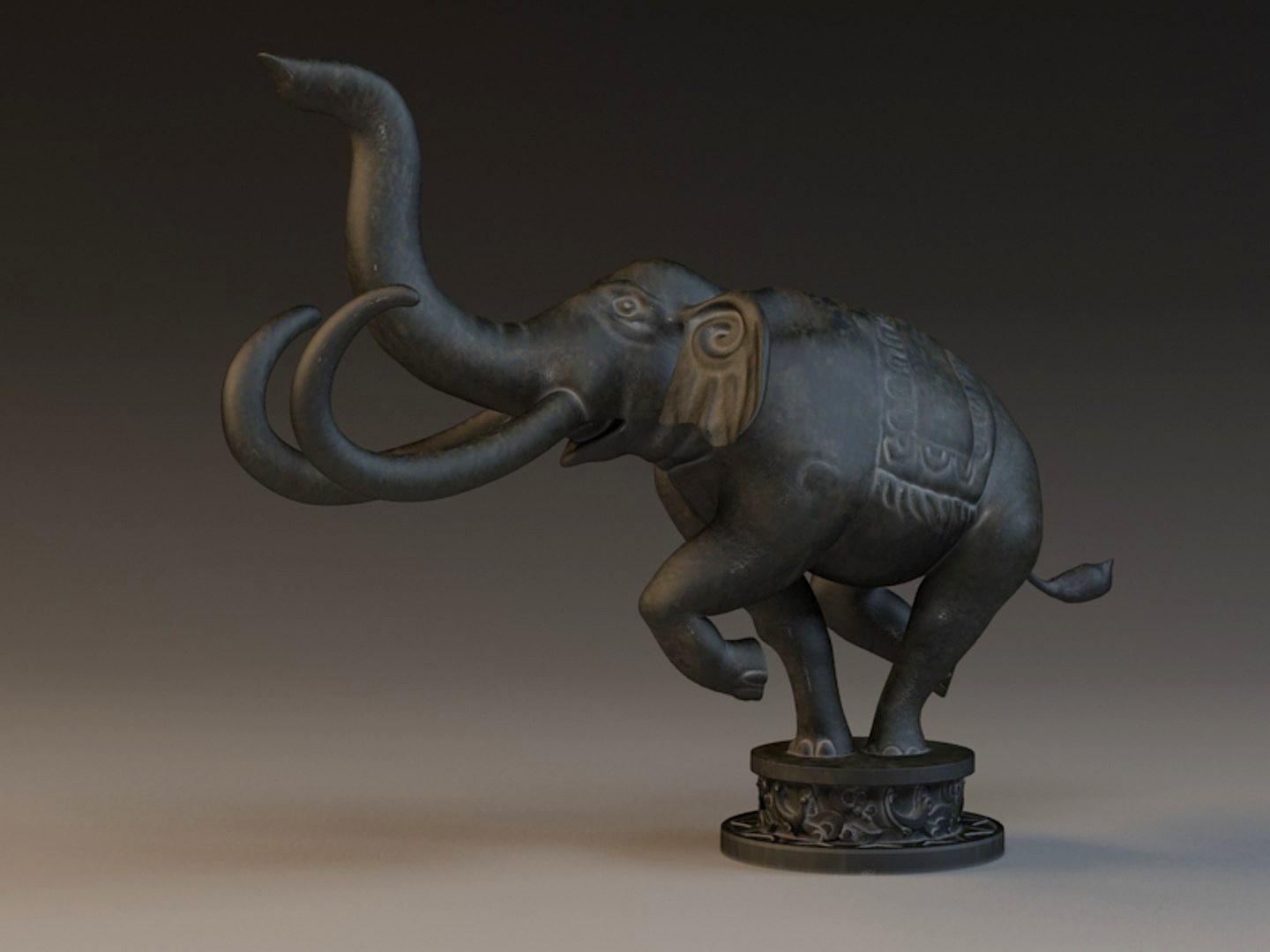 Elephants  bronze elephants  statues  ancient war elephants