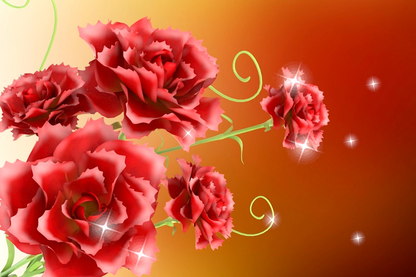 Carnations flowers plants   advertising background