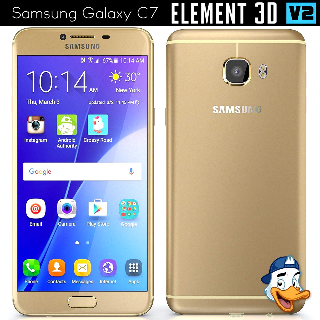 Samsung Galaxy C7 for Element 3D
