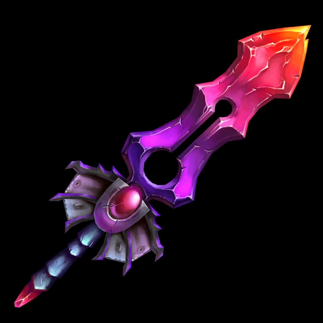 Low Poly - Hand Painted Epic Game Sword