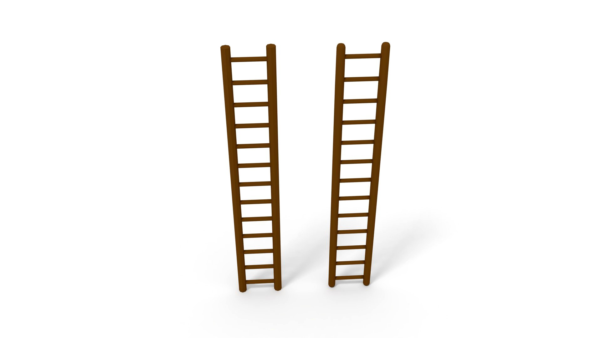 Ladder Low-Poly and Higher-Poly