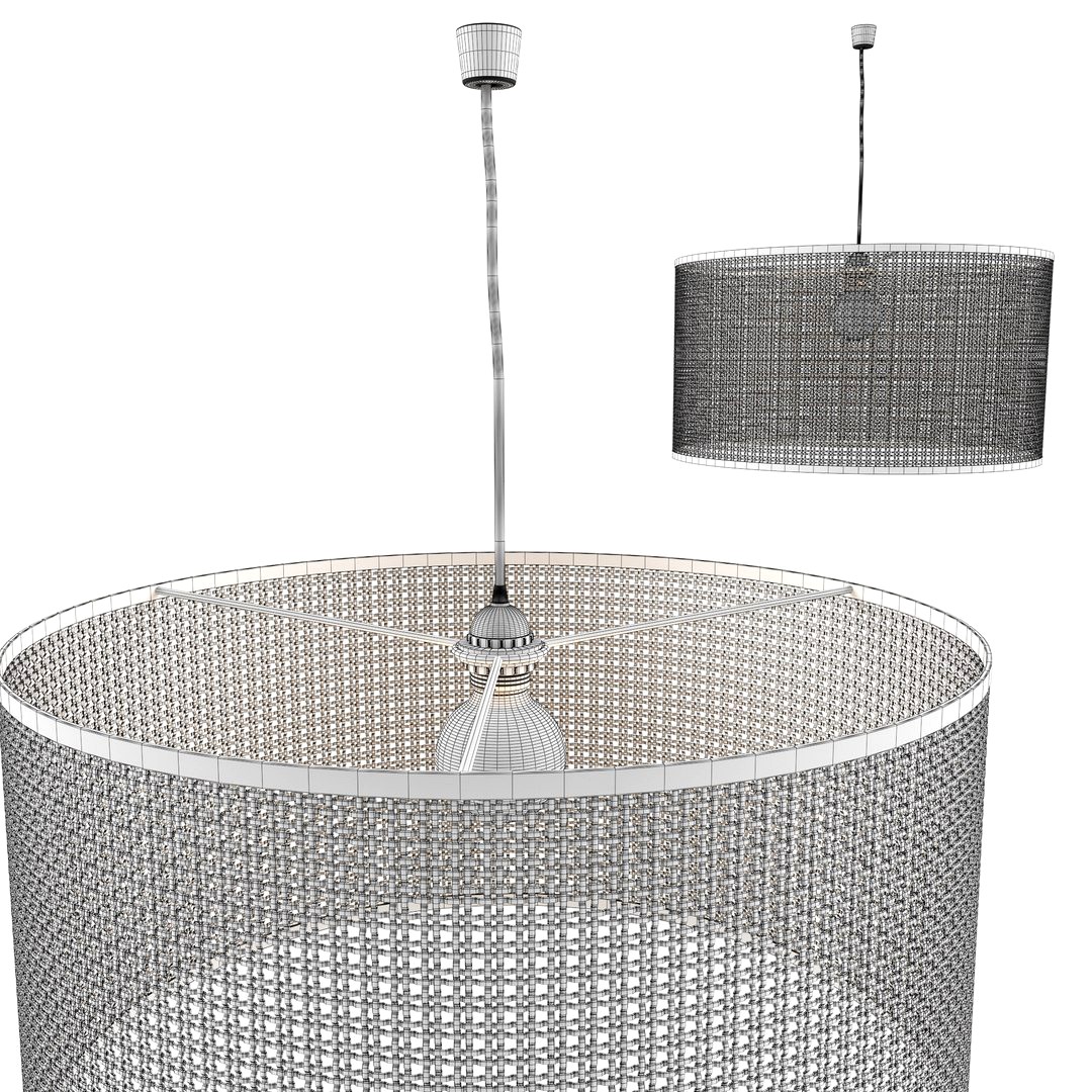 Dolkie Rattan Cane Lamp or Pendant Shade