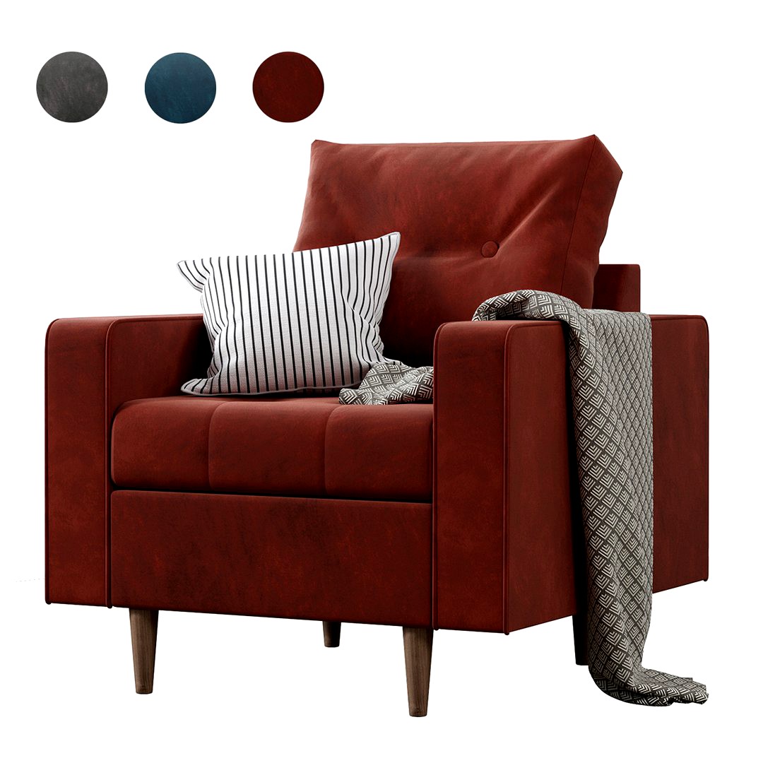 Siteno Velvet Armchair