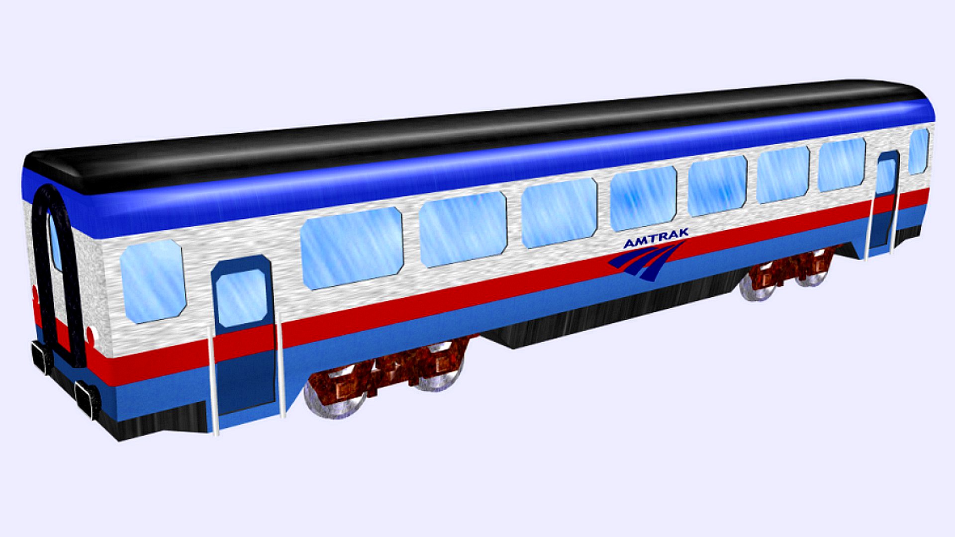 modern amtrak passenger wagon