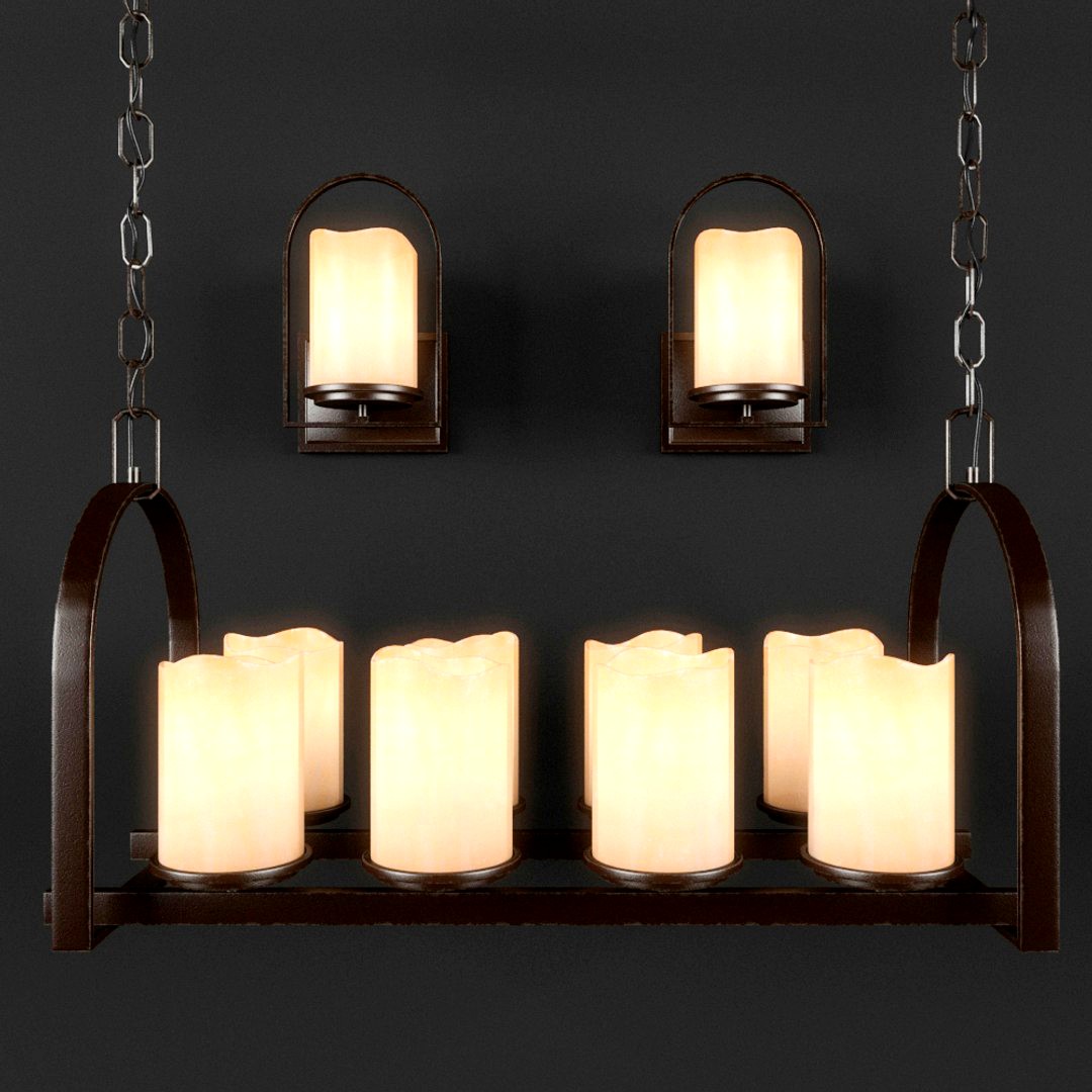 Chandelier and sconce Quoizel Aldora series