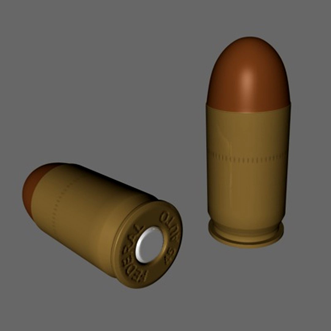 Federal 45 AUTO Bullet_C4D