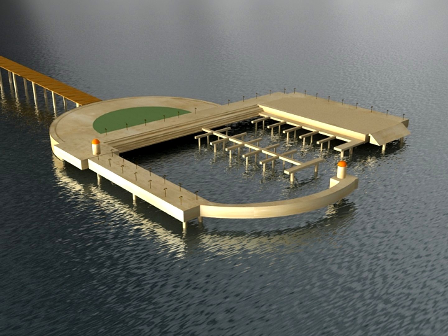 Dock or Jetty - High Quality Architectural 3d model