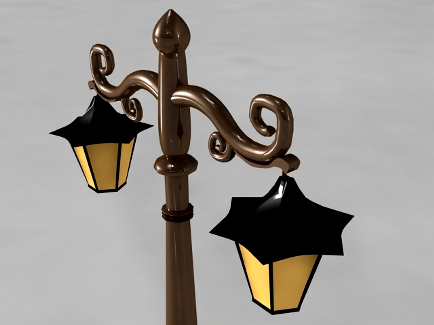 Street Lamp - High Polygon 3d model