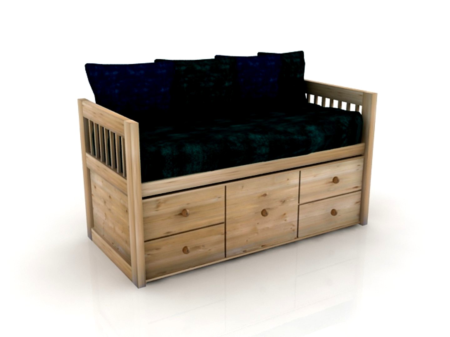 Captains Bed - High Quality Furniture 3d model