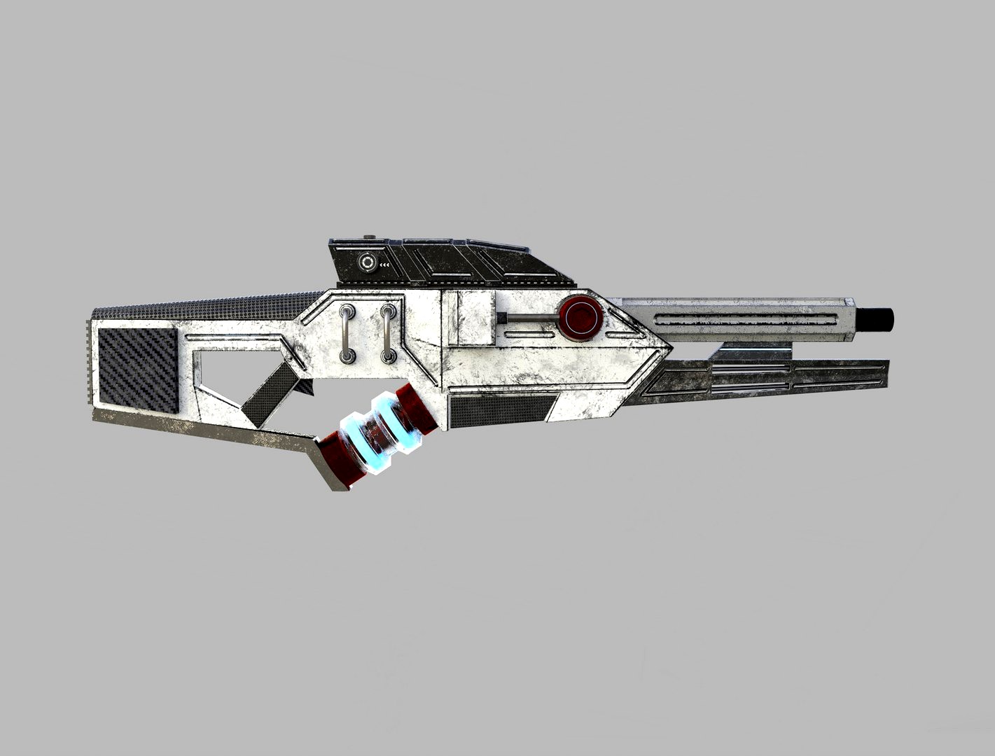 rigged sci fi plasma gun