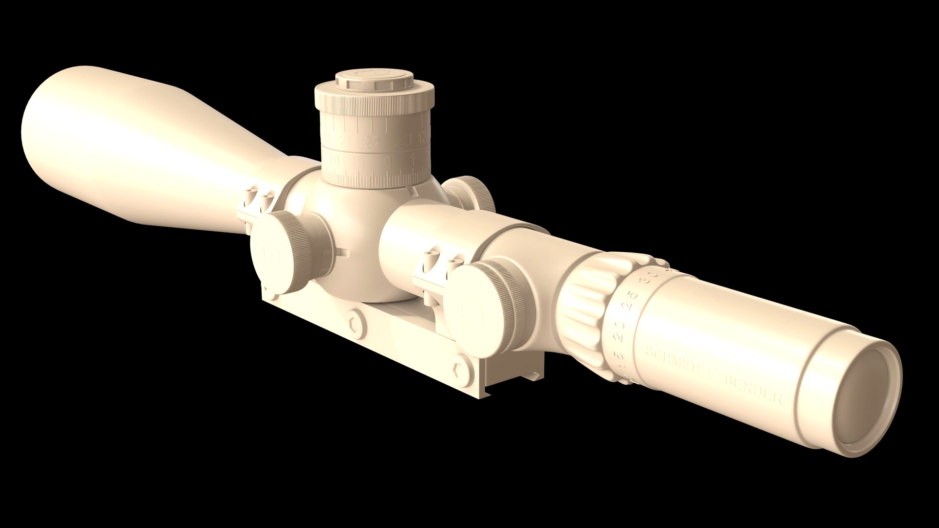 Sniper Scope High-poly