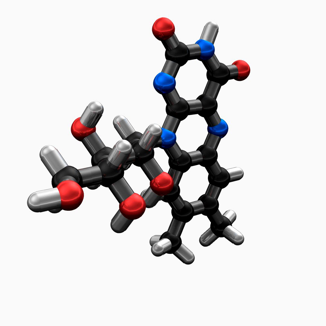 Vitamin B2 Molecule