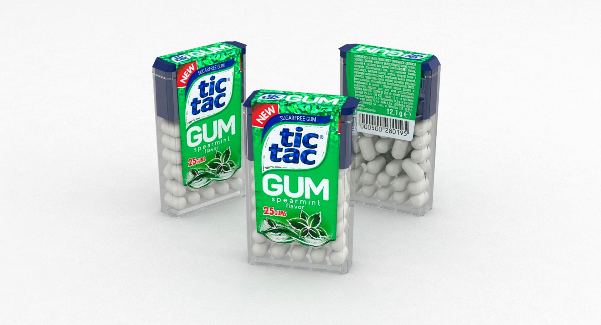 Tic Tac Gum Spearmint 12g