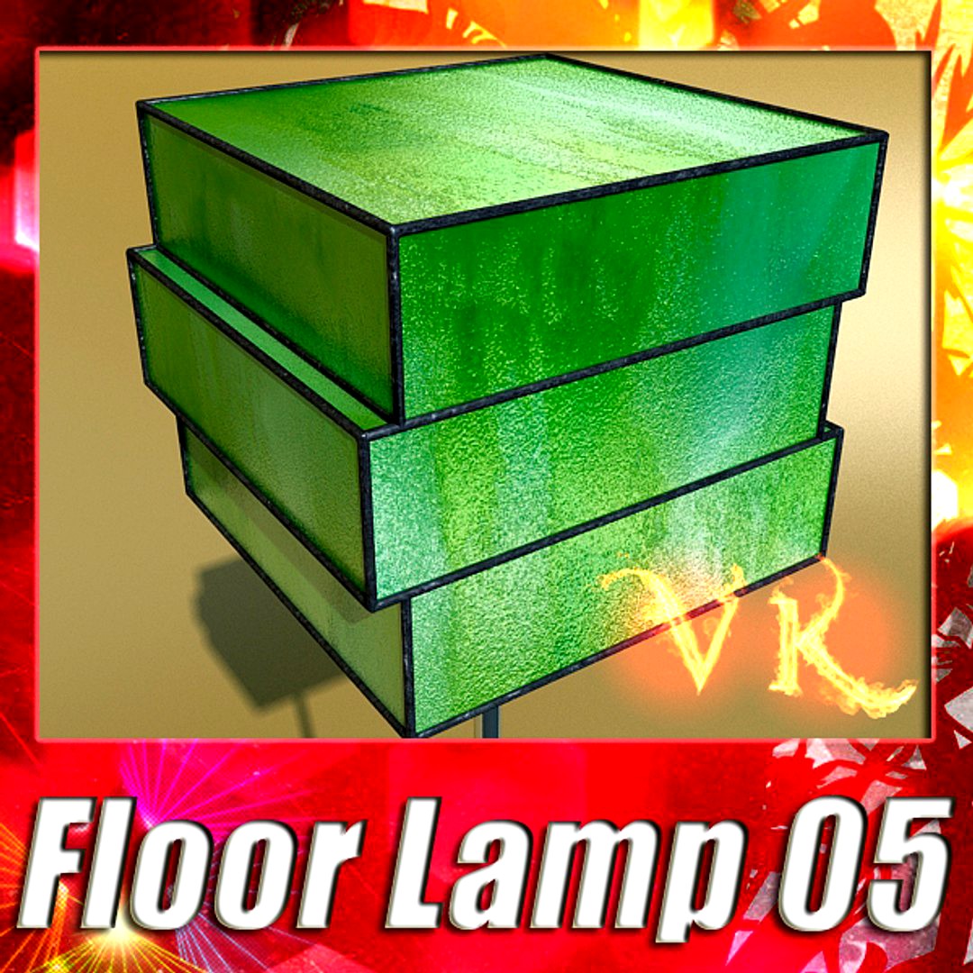 Modern Floor Lamp 05  - Encaixe
