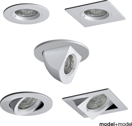 Artemide Architectural Toplite recessed spotlights collection 3D Model