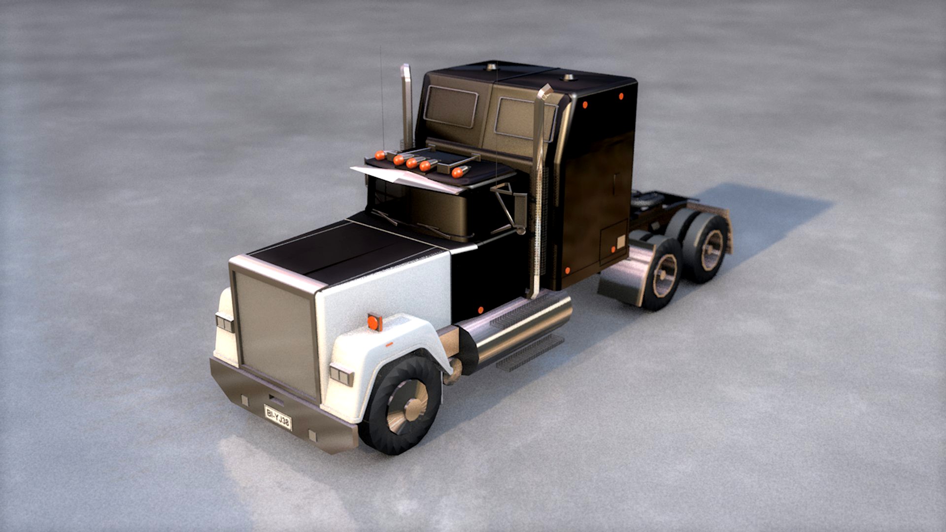 Black Truck Body