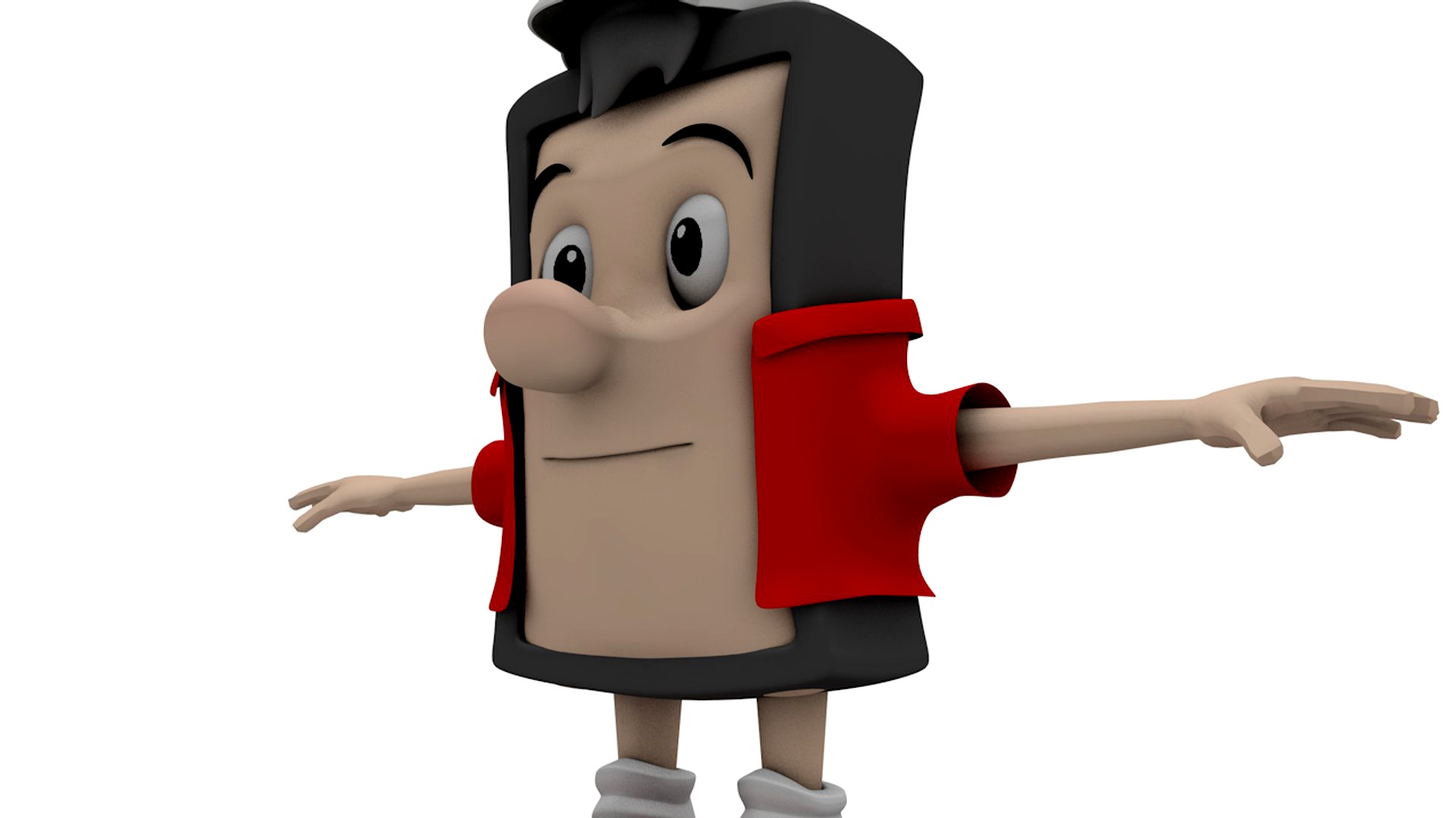 Cartoon Brick Character