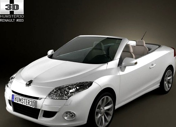 Renault Megane CC 2011 3D Model