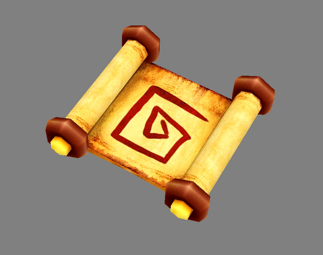 Cartoon Scroll - Secret Treasure Map