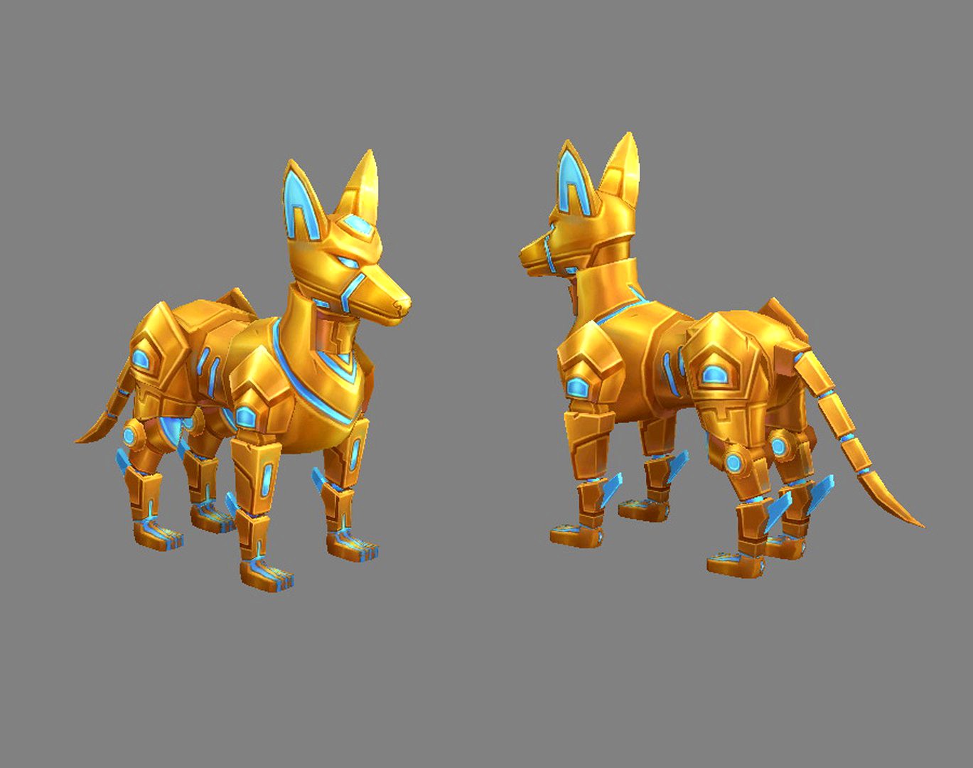 Cartoon Robot Dog - Mecha Wolf - Electronic Dog - Metal Dog