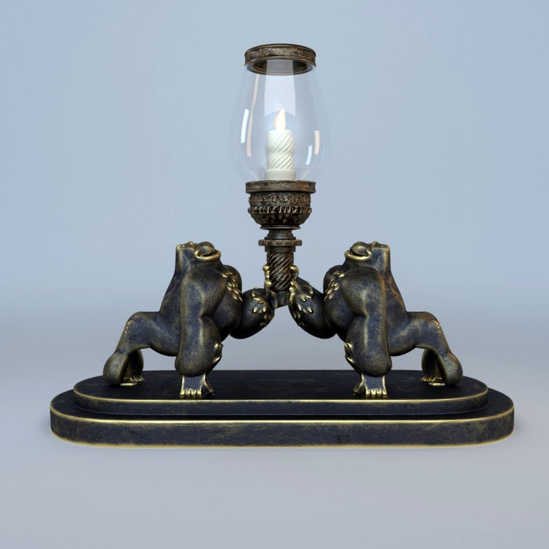 vintage Gorilla Antiuqe lamp