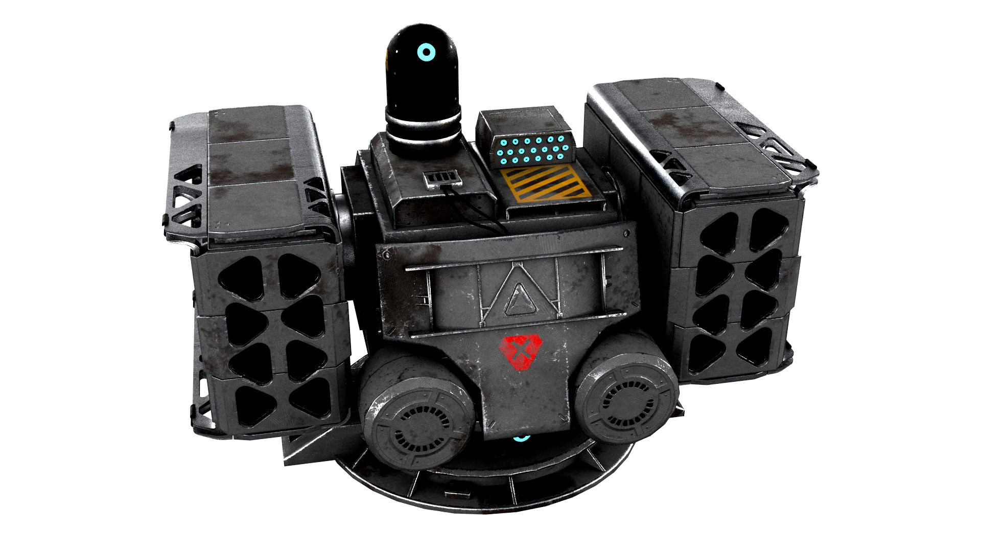 Sci-fi Turret Rocket Launcher