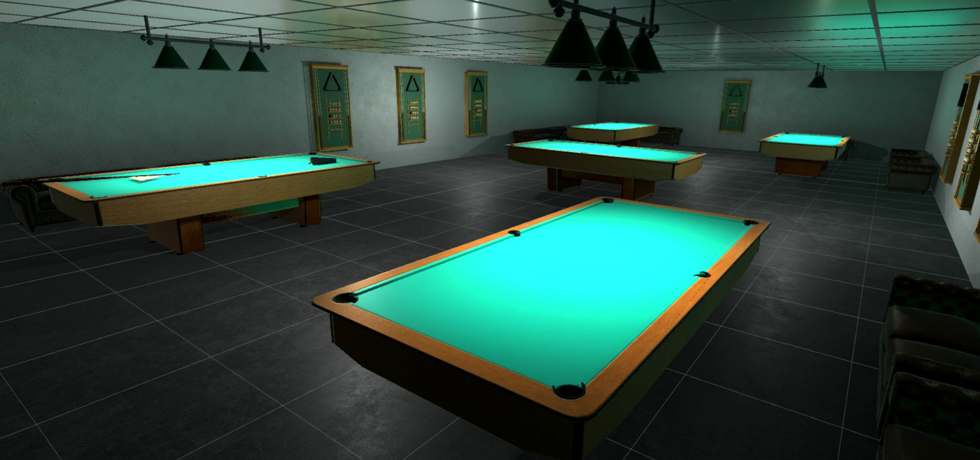 Billiards - interior and props