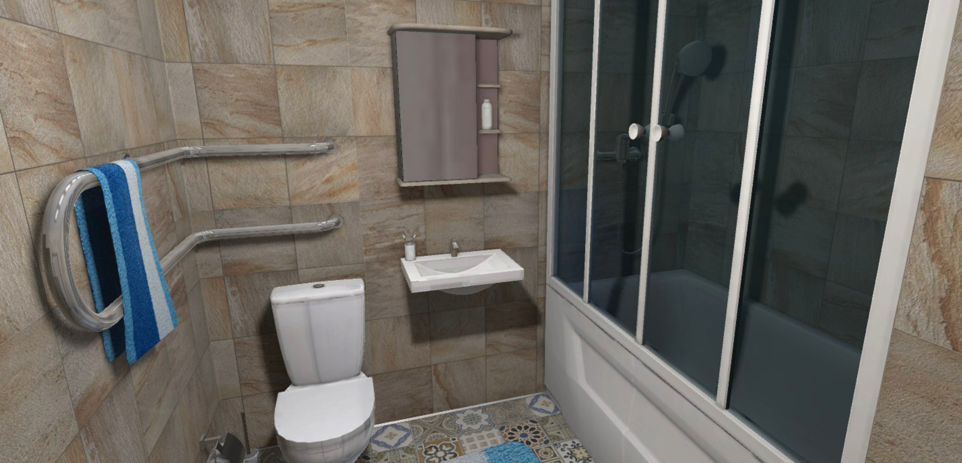 Restroom - intrerior and props