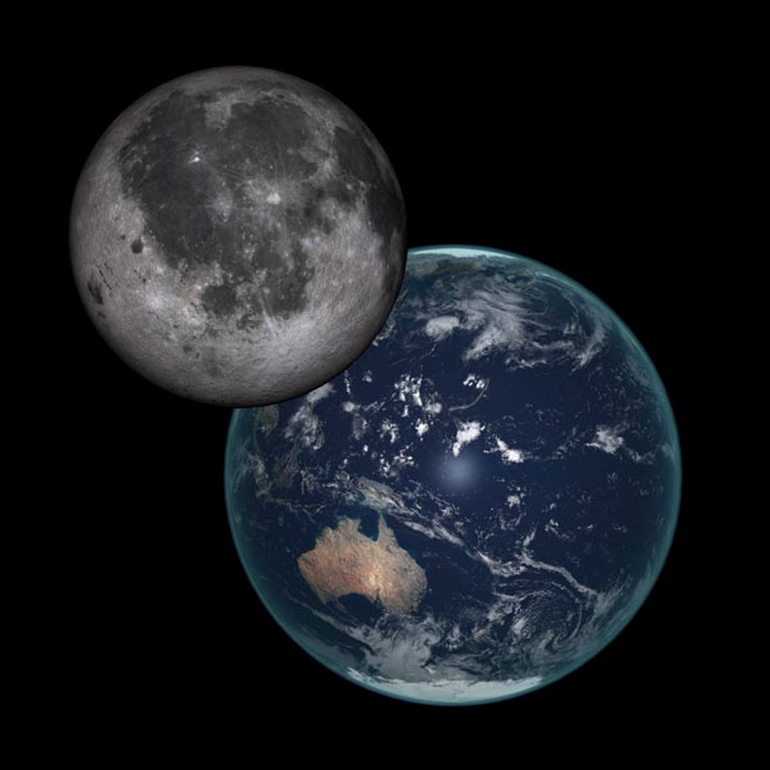 Earth and Moon