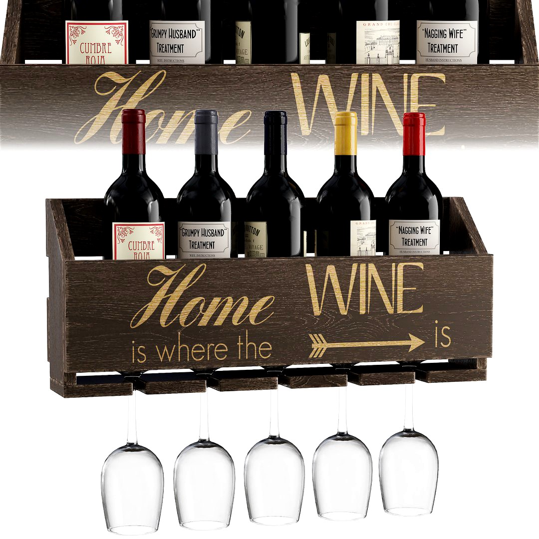 Gallatin Le Luxe Engraved Home Is Where 5 Bottle W