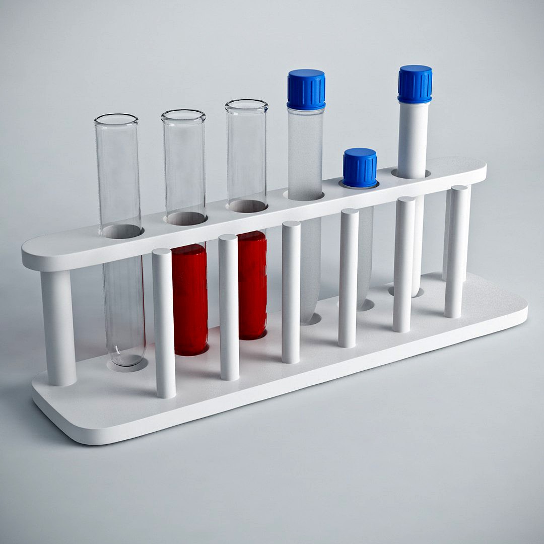 Test Tubes With Rack