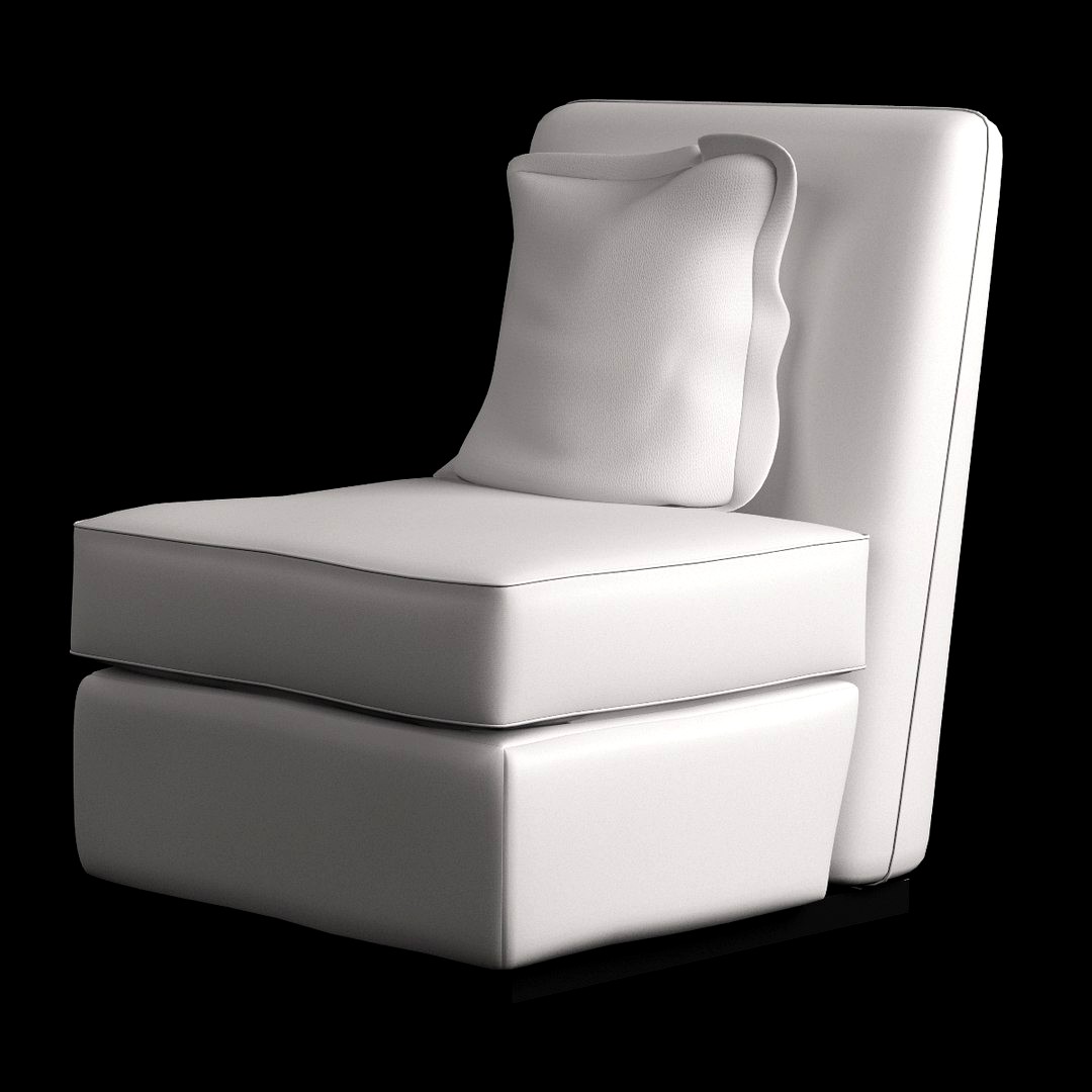 Chair Armless Furnished 007