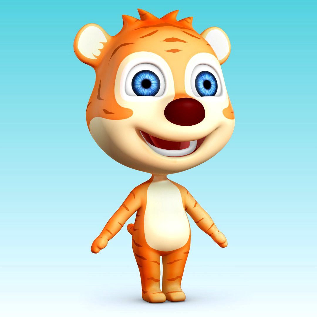 Cartoon Tiger No Rig
