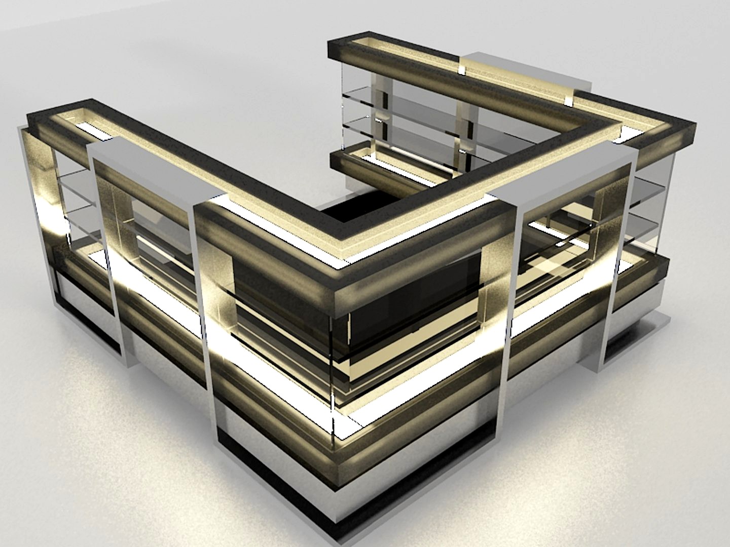 Kiosk Partition Booth  a414d