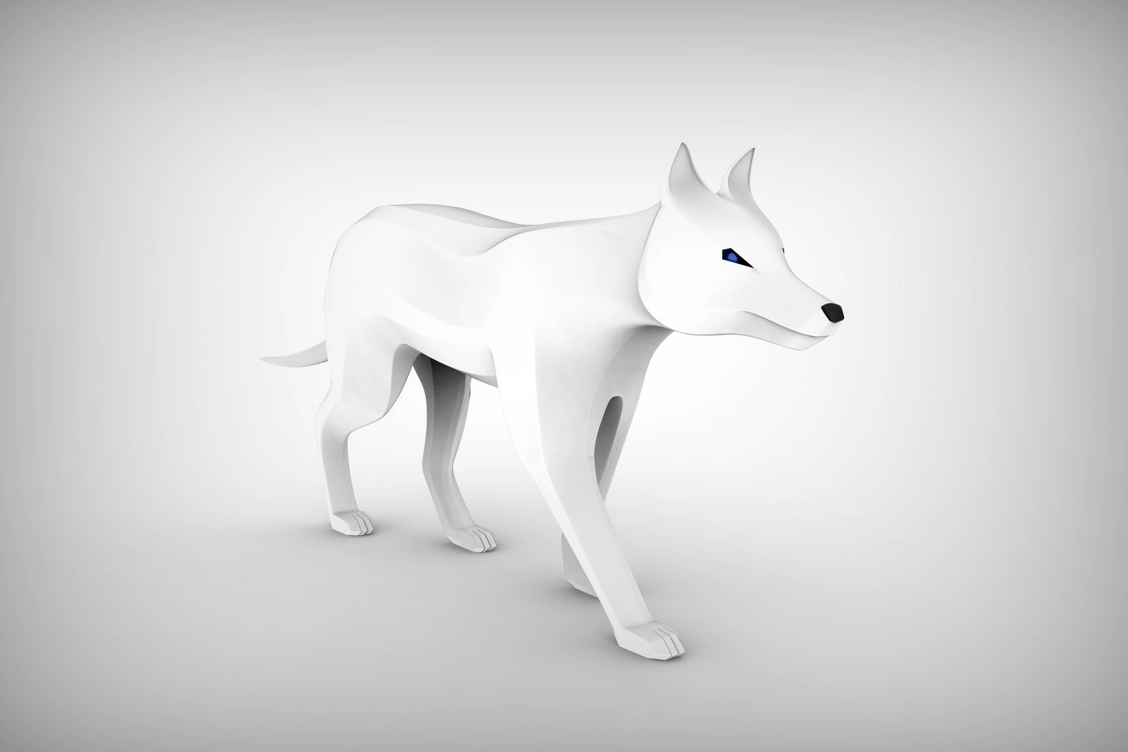 Wolf sculpture