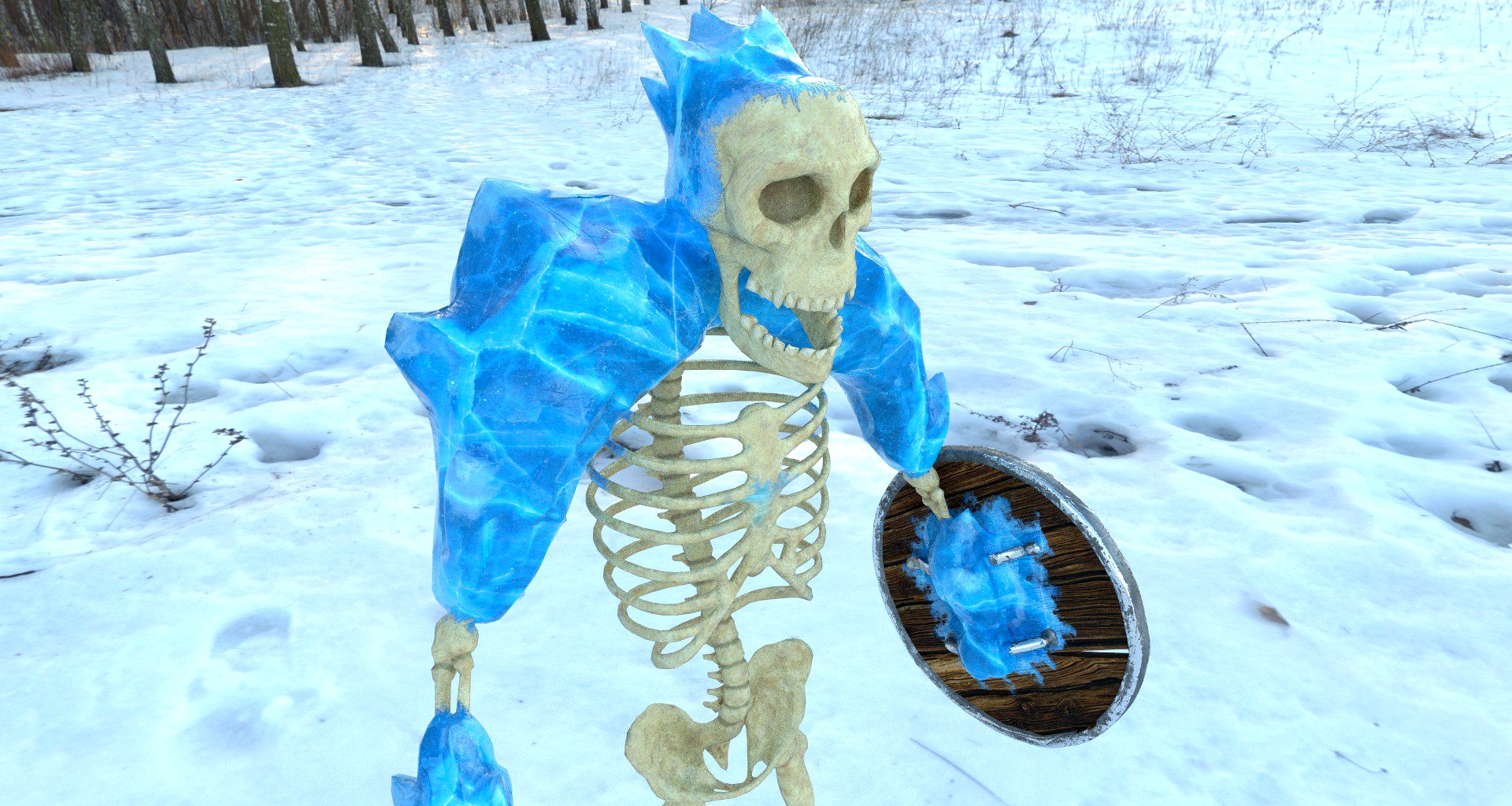 Ice skeleton