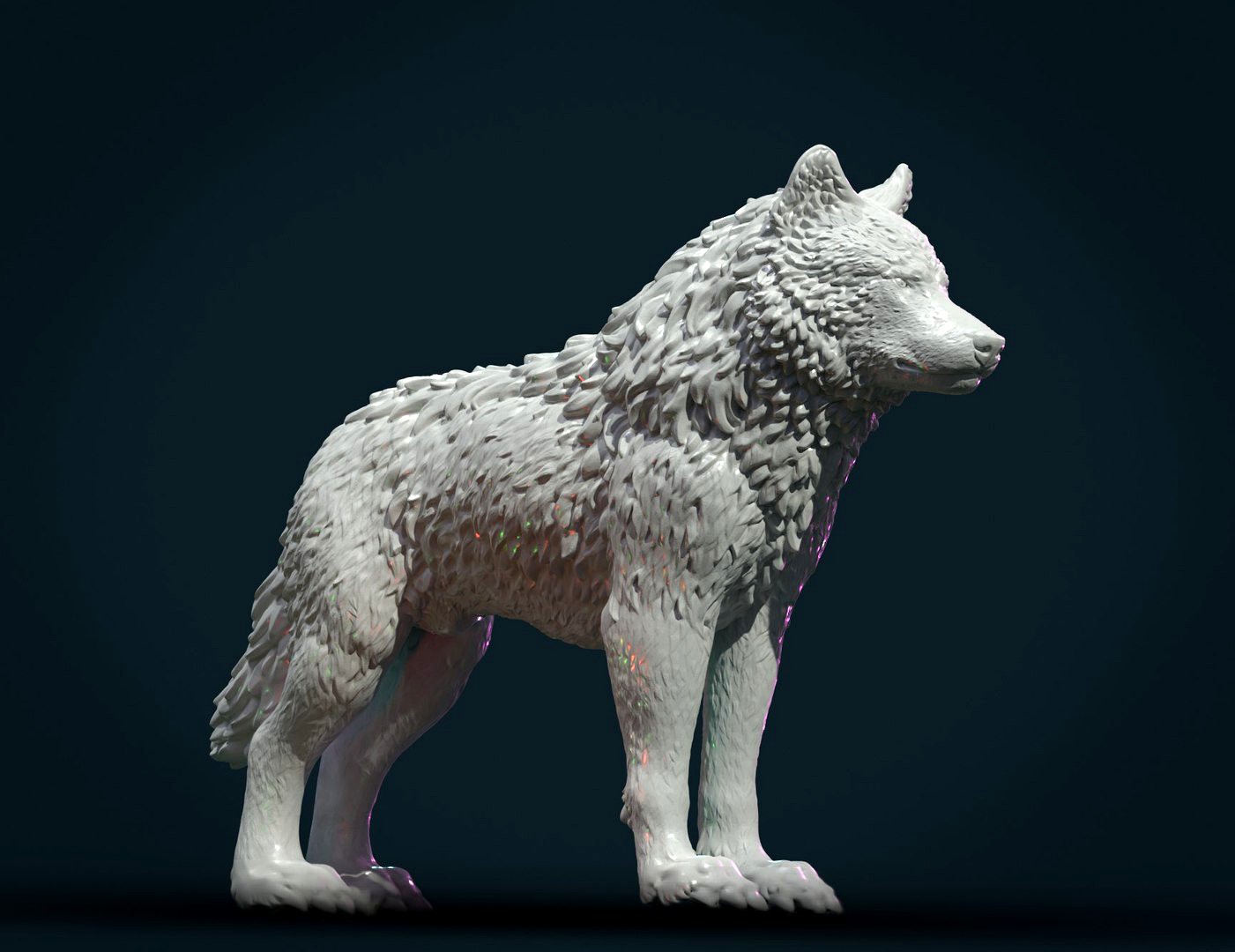 Printable Wolf IV