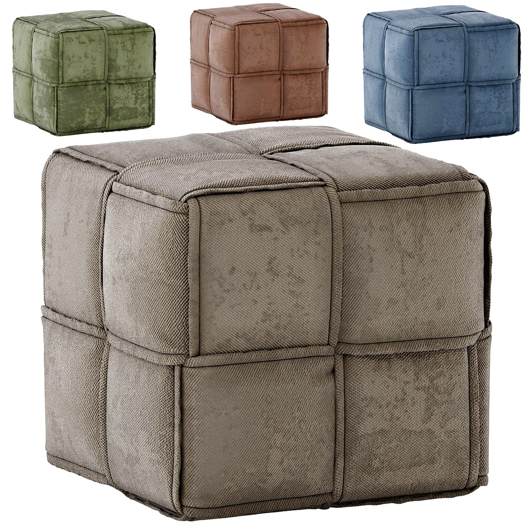 West Polyester Ottoman